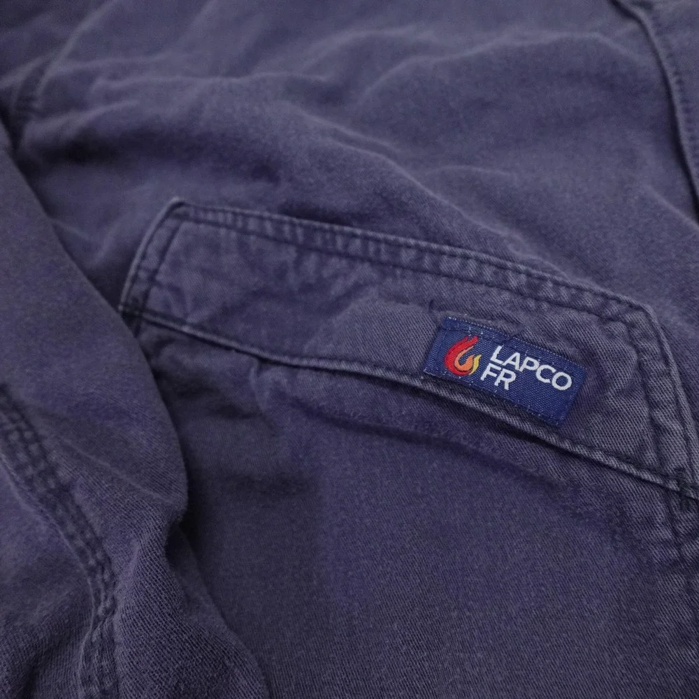 Lapco FR Coveralls Mens Large Regular Blue Cotton Twill Flame Resistant Workwear